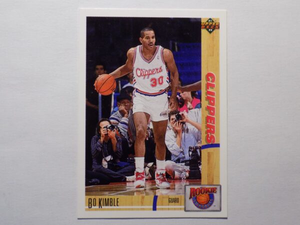 A Kimble, Bo card with a player on it.