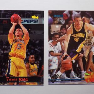 Two basketball cards with two Kidd, Jason on them.