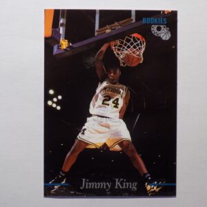 A basketball card with a picture of King, Jimmy.