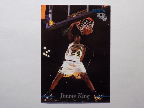 A basketball card with a picture of King, Jimmy.