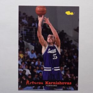 A Karnishovas, Arturas card with a picture of a player.