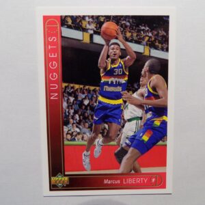 A Liberty and Marcus basketball card.