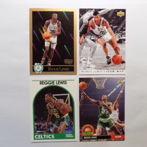 Boston celtics nba trading cards. (Lewis, Reggie)