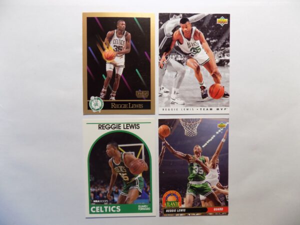 Boston celtics nba trading cards. (Lewis, Reggie)