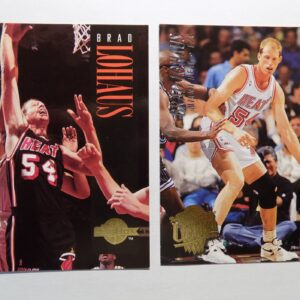 A pair of Lohaus, Brad basketball cards with two players on them.