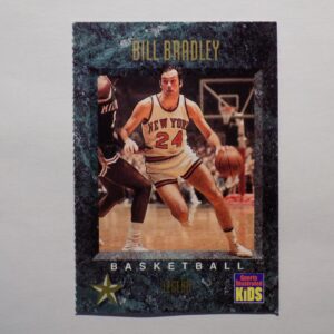 A Bradley, Bill basketball card with a picture of a player.