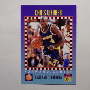 A basketball card with a picture of Webber, Chris.