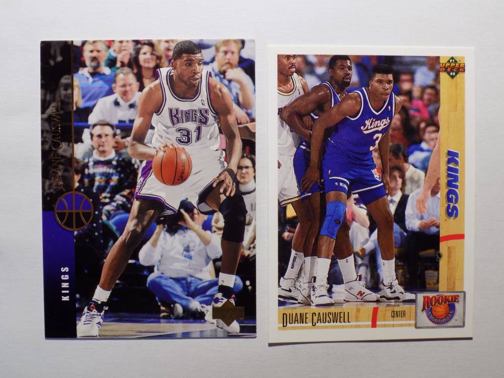 Causwell and Duane basketball cards.