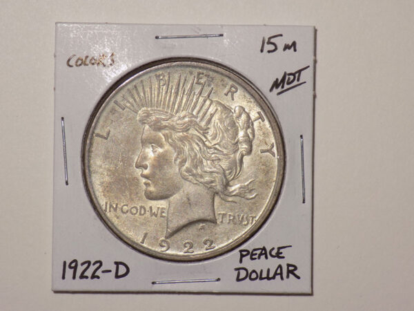 Image of the 1922D Peace Silver Dollar