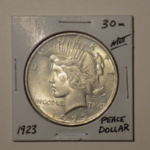 Picture of the 1923 Peace Dollar Coin