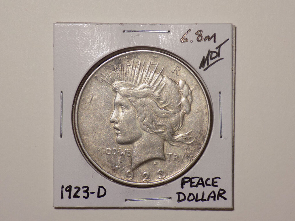 Image of the 1923 D Peace Dollar Coin