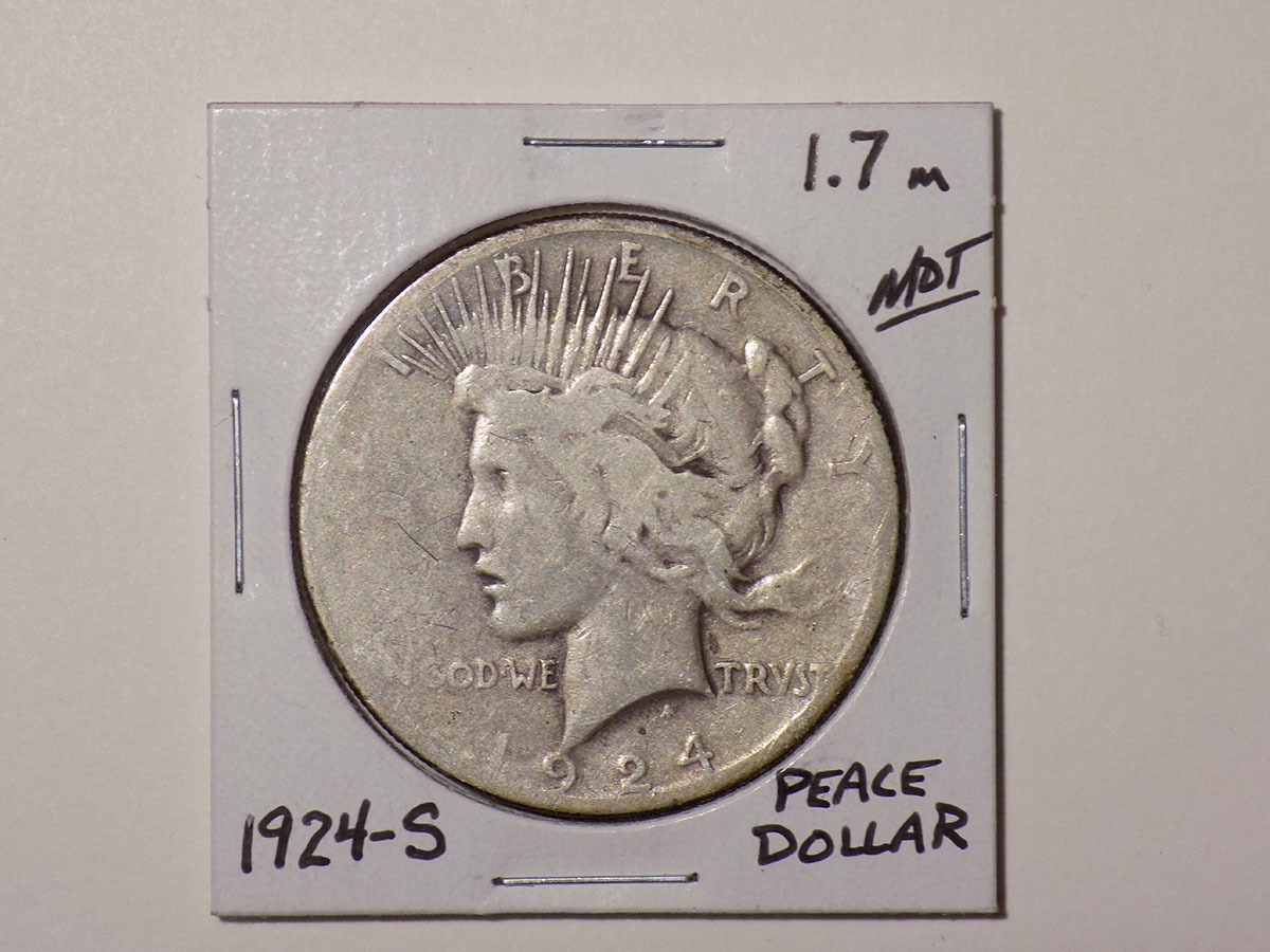 1924 S Peace Dollar Coin Image