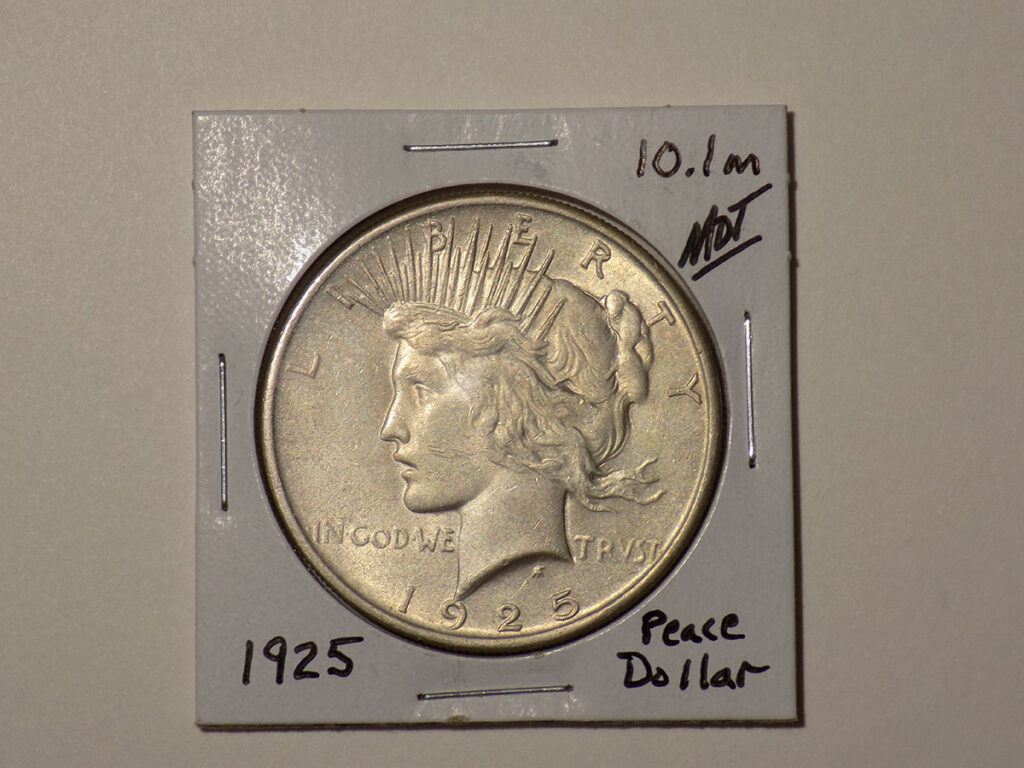 Image of the Peace Dollar 1925 Coin