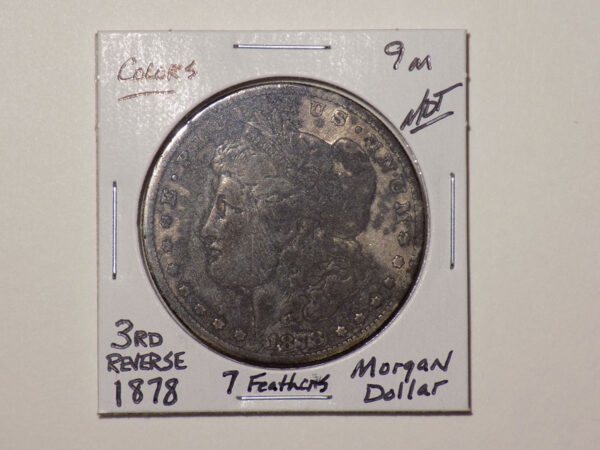 1878 Morgan dollar reverse 7 feathers.