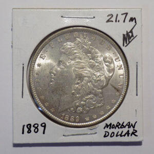 Picture of the 1889 Morban Dollar Coin