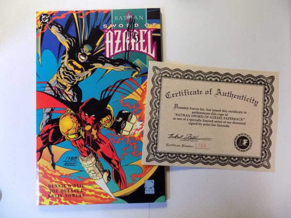 Batman Sword of Azrael DC Comic Book Signed 1788