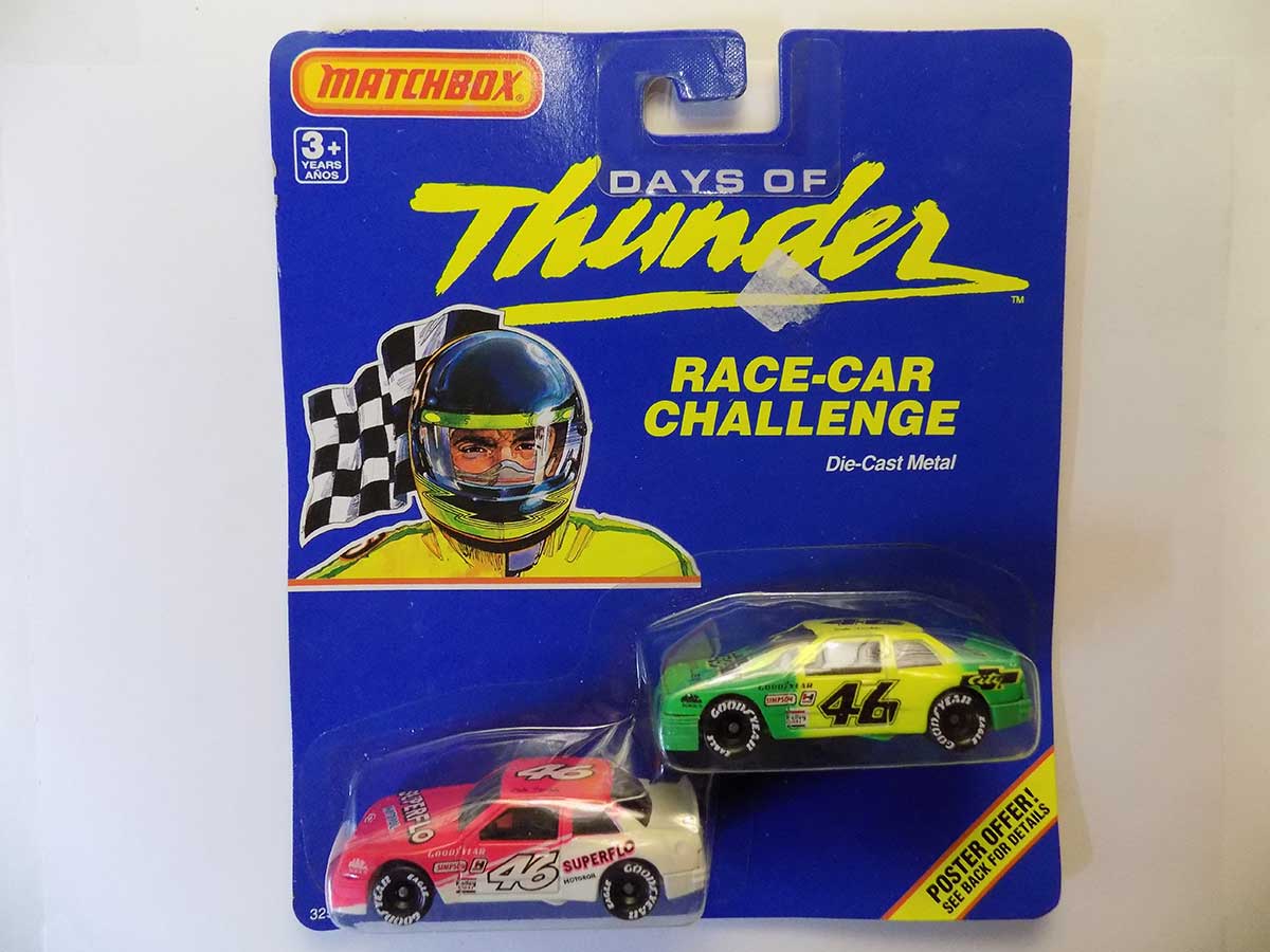 Matchbox Days of Thunder race car set.