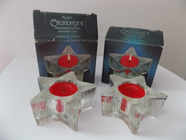 Christmas Candle Holders Avon Star