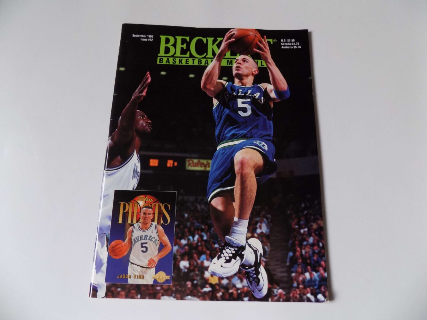 Beckett Basketball Monthly Sept. 1995 Issue #62 Jason Kidd Cover