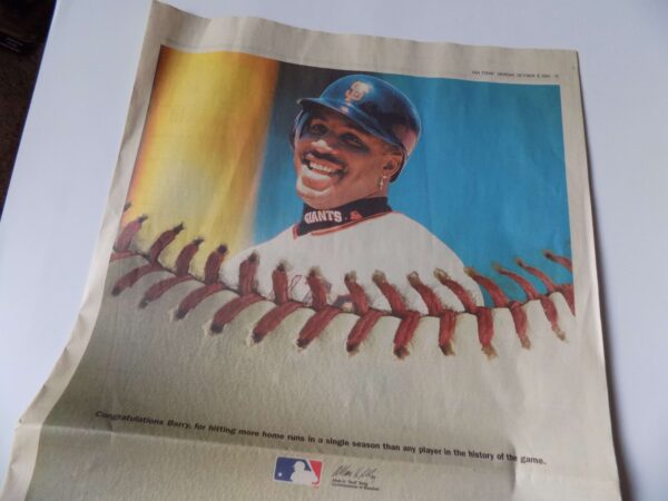 Barry Bonds USA Today Full Page Color Picture