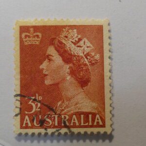 Australia 3 1/2 Stamp red