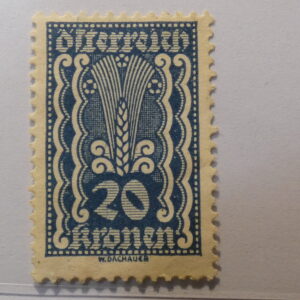 Austria 20 Stamp blue