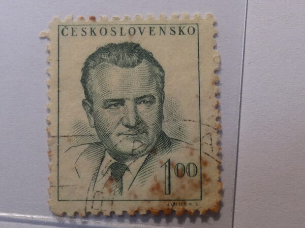 Ceskoslovensko 100 Stamp white