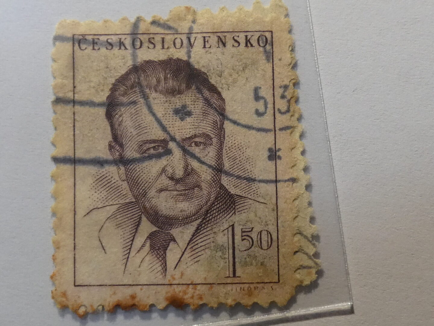 Ceskoslovensko 150 Stamp White