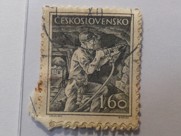 Ceskoslovensko 160 Stamp black