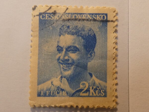 Ceskoslovensko 2KCS Stamp Blue