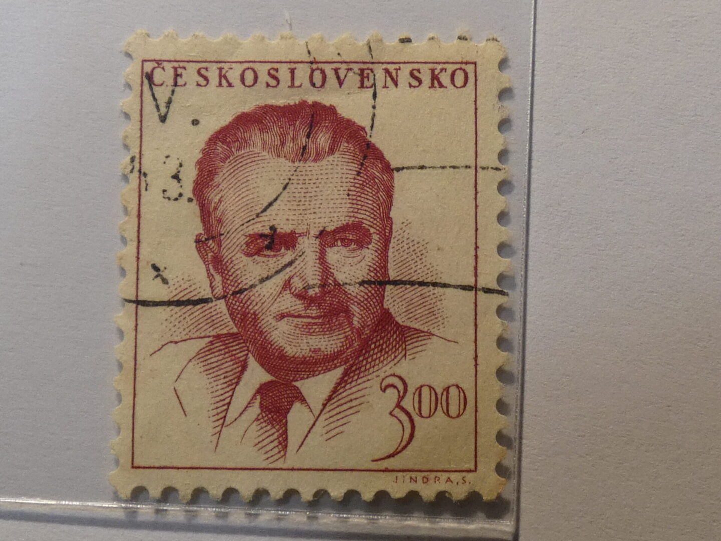 Ceskoslovensko 3oo Stamp white