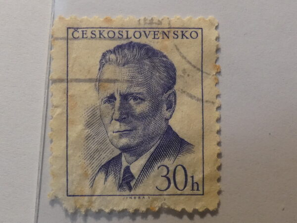 Ceskoslovensko 30H Stamp blue