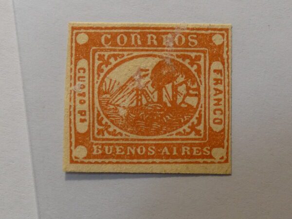 Buenos Aires Stamp orange