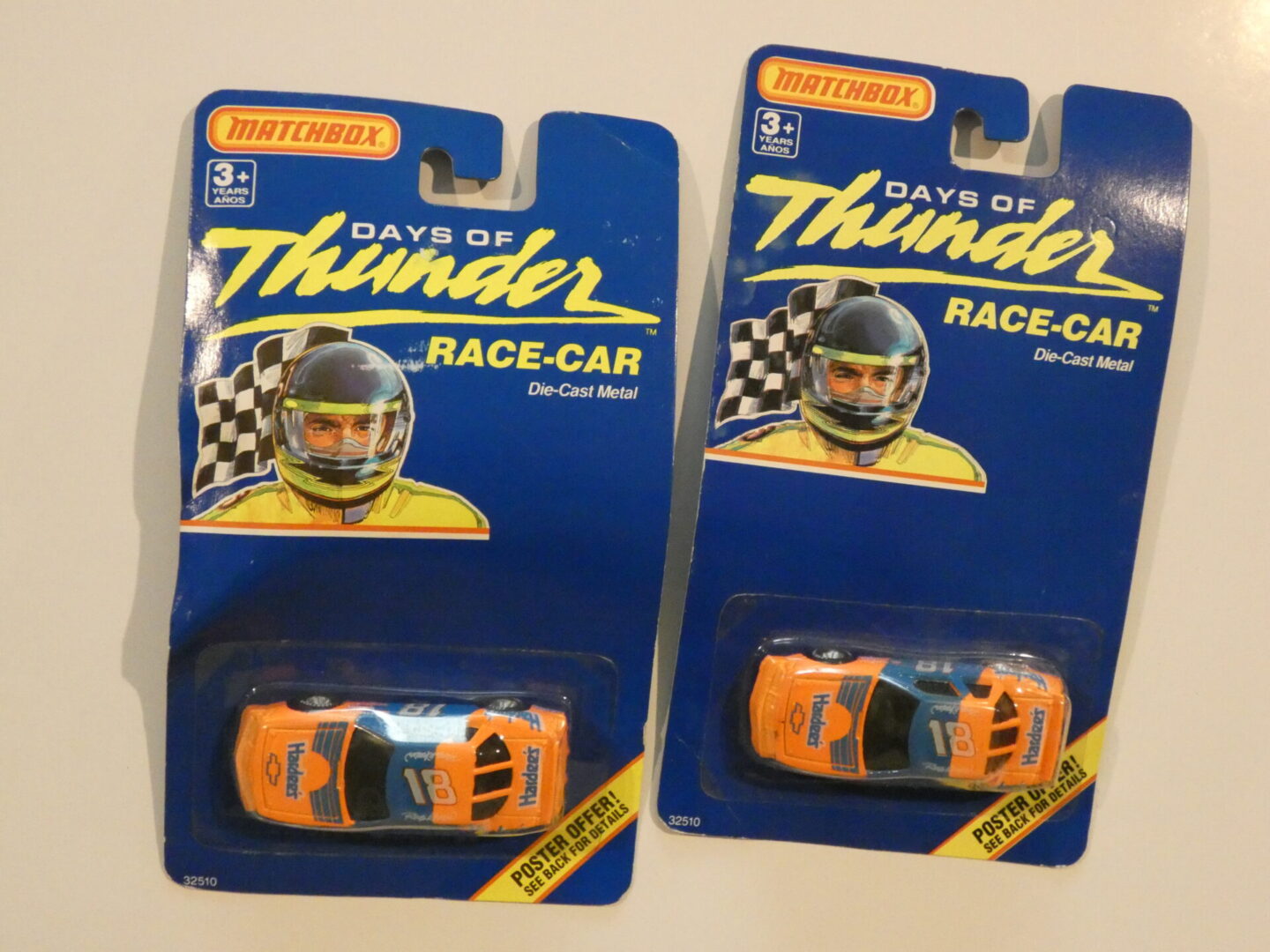 Matchbox Days of Thunder race car toys.