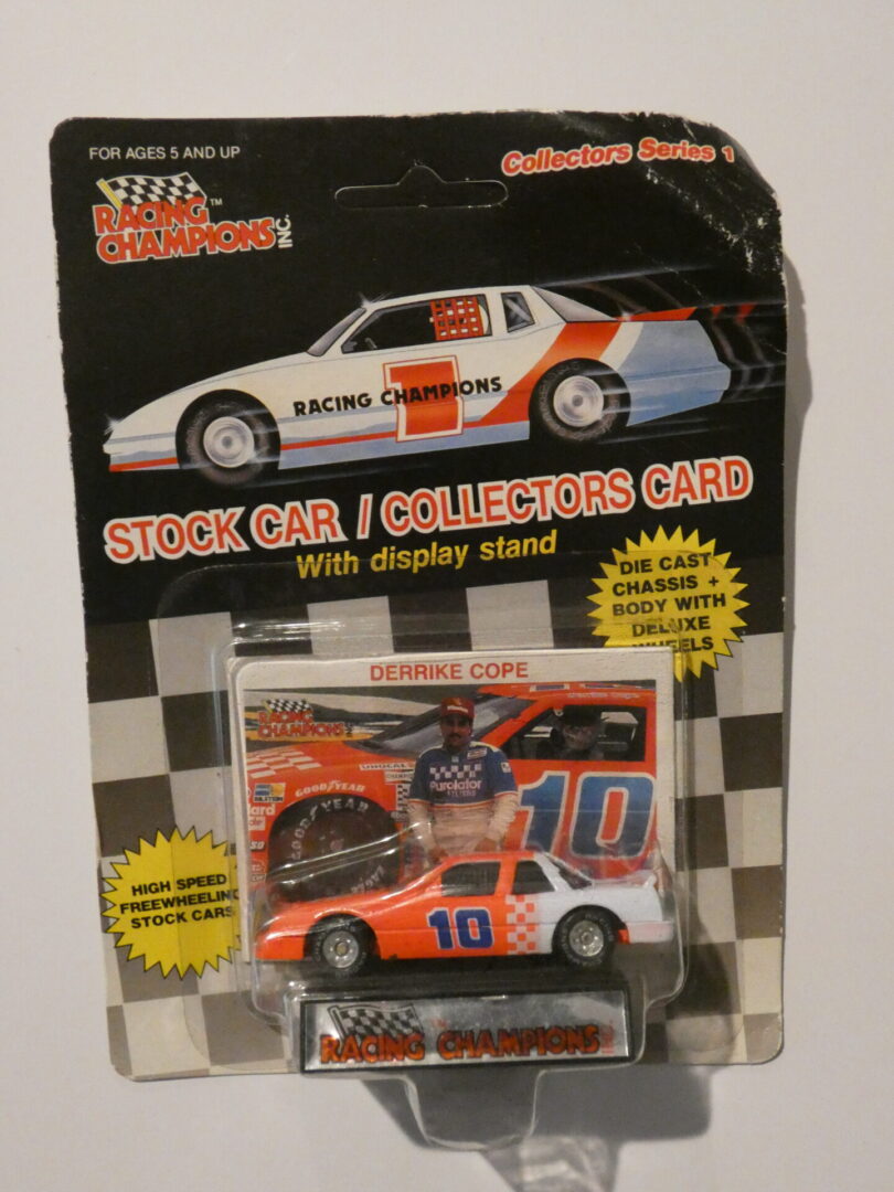 Derrike Cope #10 stock car collectible card.