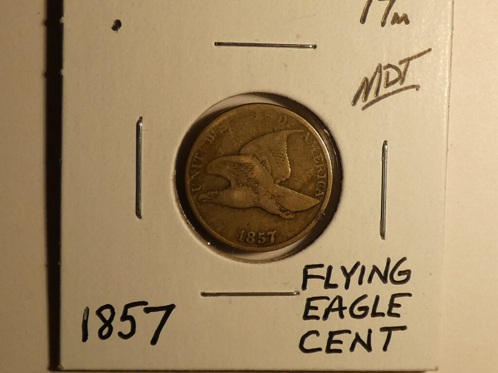 Picture of the 1857 Flying Eagle Cent Coint