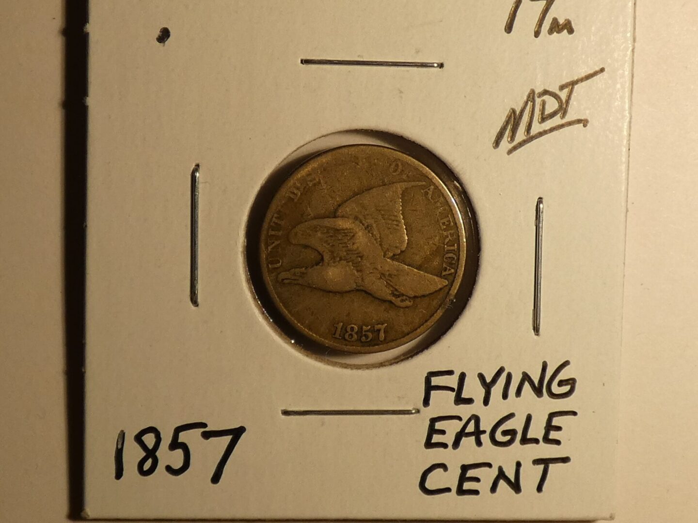 Picture of the 1857 Flying Eagle Cent Coint