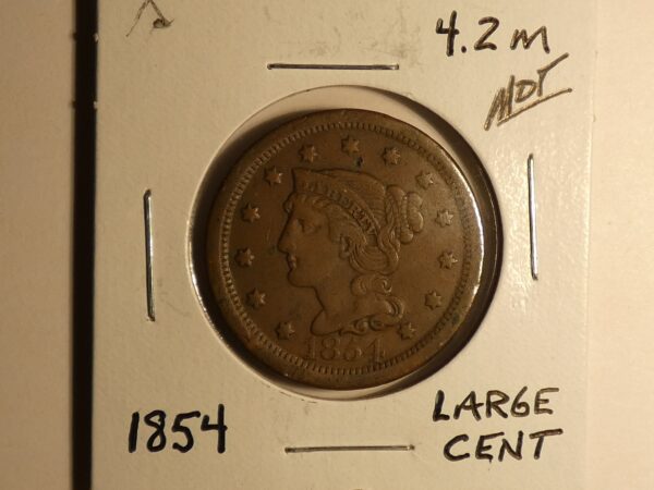 Picture of Ancient 1854 Large Cent