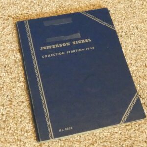 Blue book, Jefferson Nickel collection 1938.