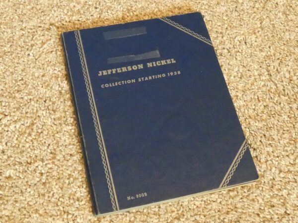 Blue book, Jefferson Nickel collection 1938.