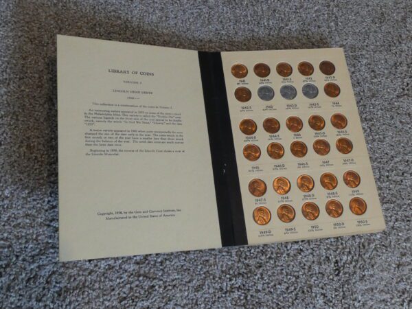 Lincoln head cents from 1941 to 1950-S.