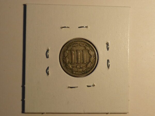 1865 Three Cent Piece Made of Nickel