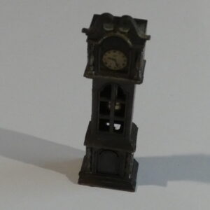 Black metal grandfather clock pencil sharpener.