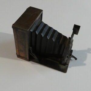 Vintage metal camera pencil sharpener.