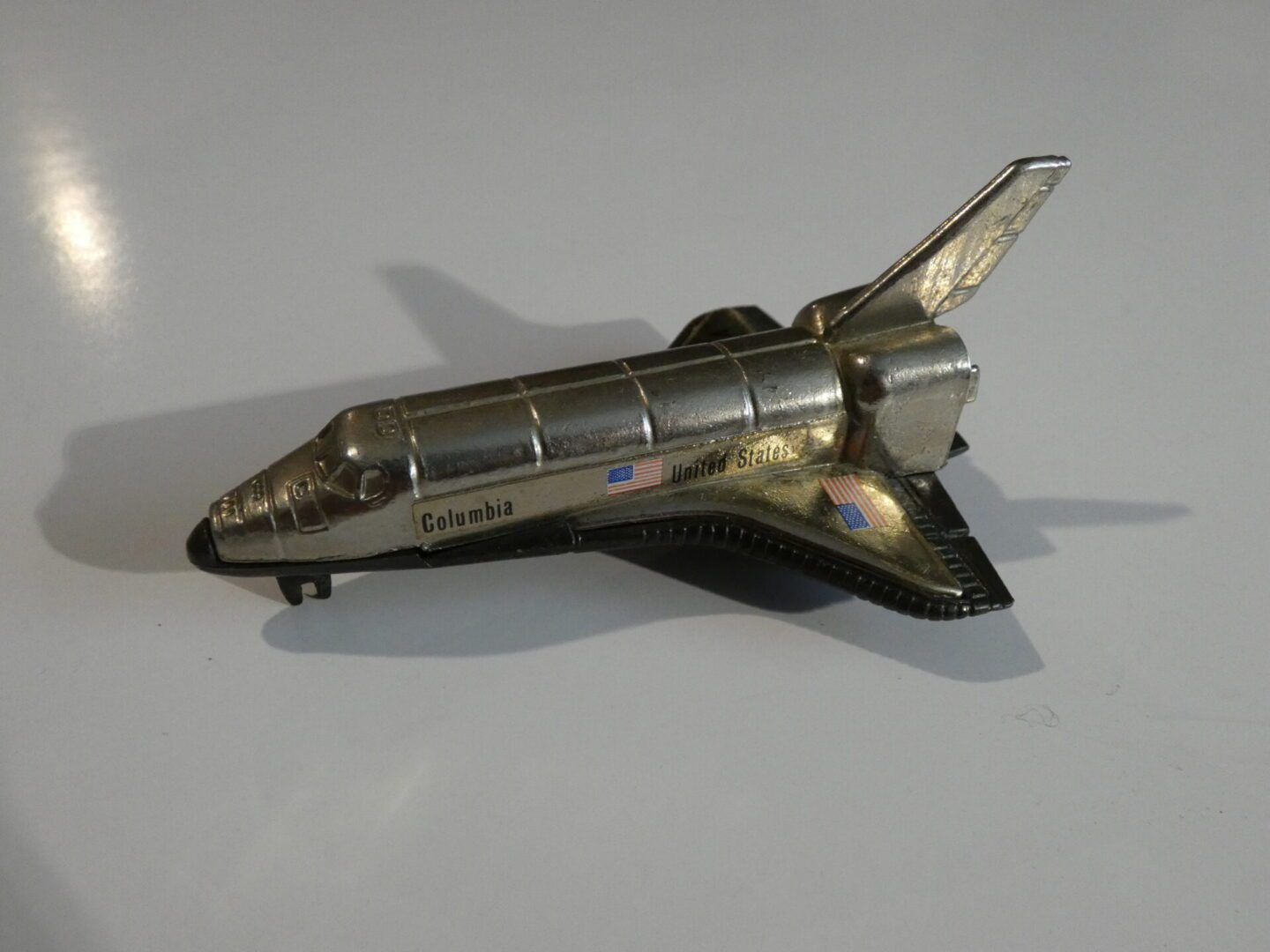 Space Shuttle Columbia toy model.