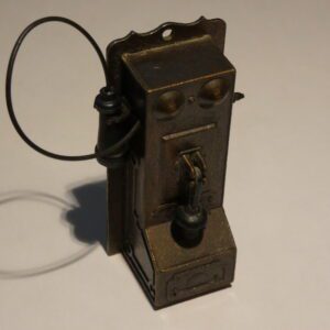 Vintage metal rotary phone pencil sharpener.