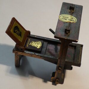 Vintage Brass Pencil Sharpener Printing Press