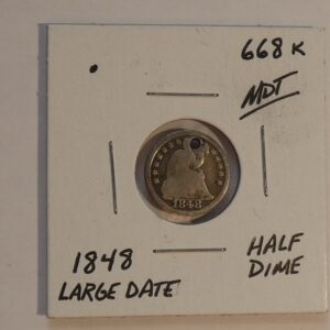 1848 Large Date Half Dime Image