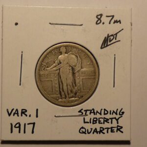 1917 Standing Liberty Quarter coin.
