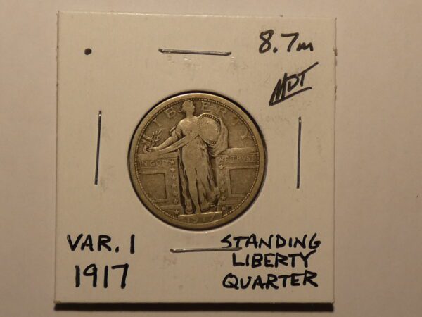 1917 Standing Liberty Quarter coin.